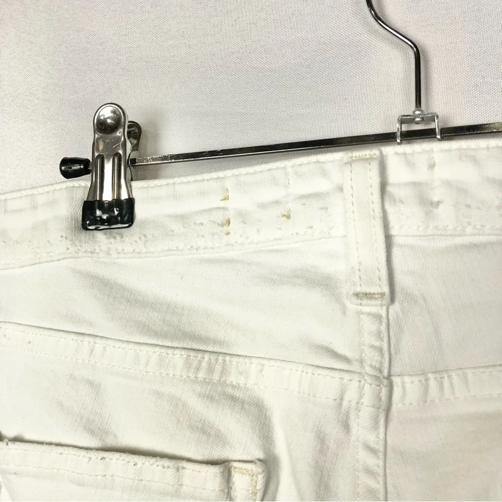 Anthropologie Pilcro Stet White Denim Shorts‎ 28